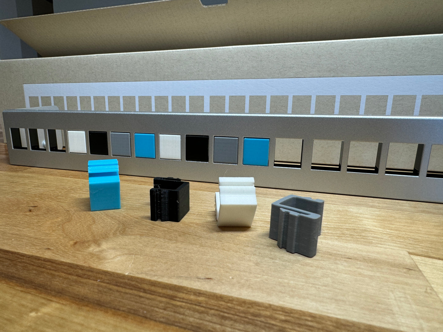 3D Printed Patch Panel Blanks for Ubiquiti – For IT Pros, AV Installers, and DIY Network Enthusiasts (24 pack)