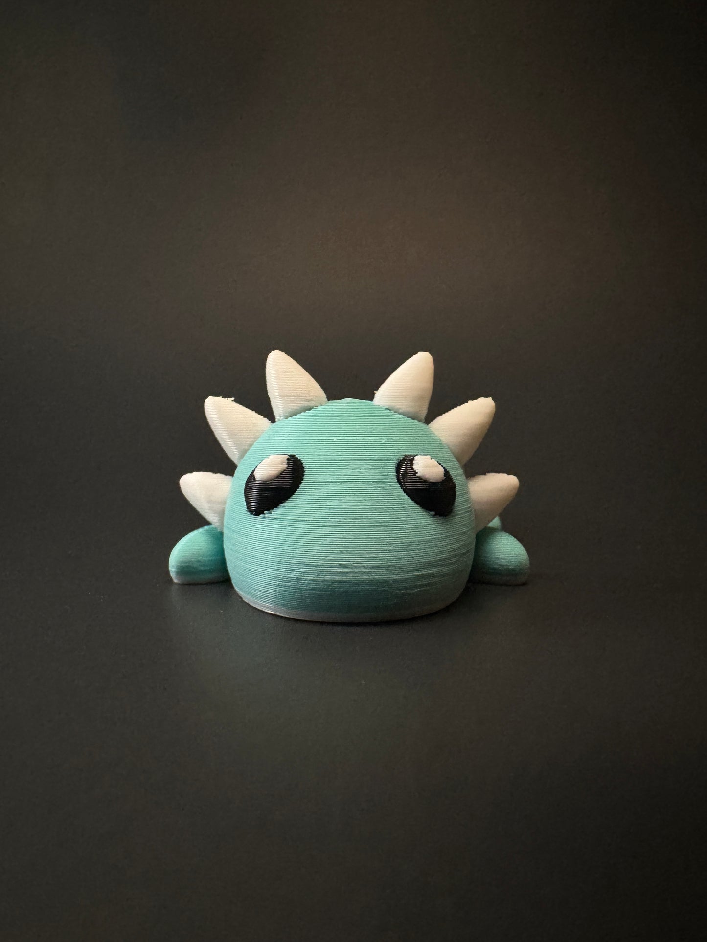 Alice the Axolotl – 3D Printed Flexible Fidget Toy (Keychain or Fridge Magnet)
