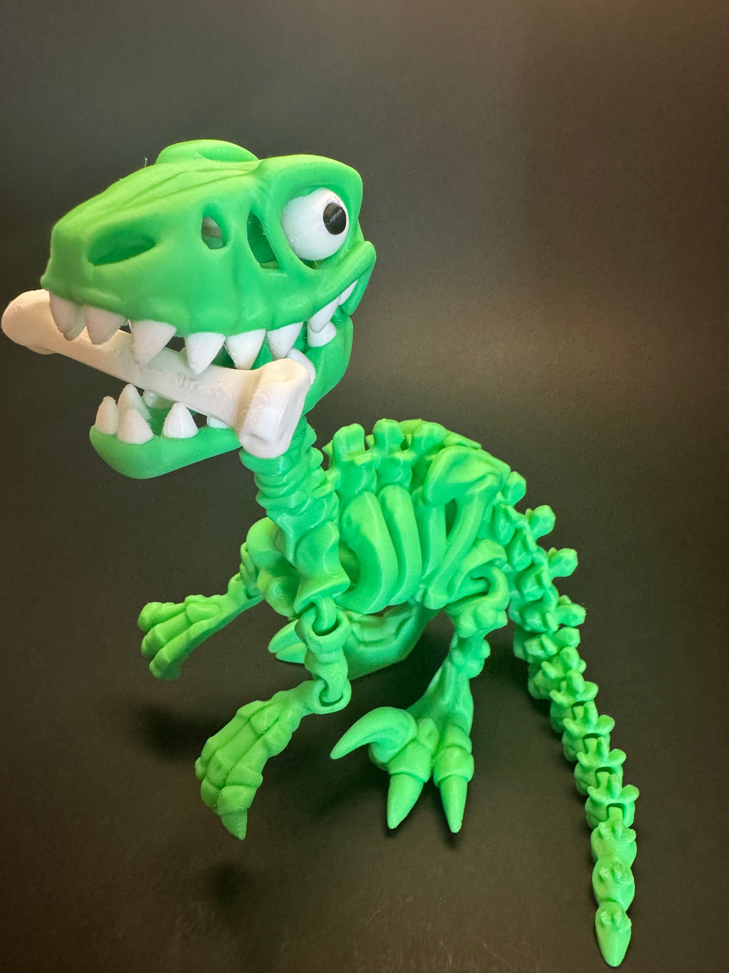 Rex the Bone Collector – 3D-Printed Flexi T-Rex Figurine