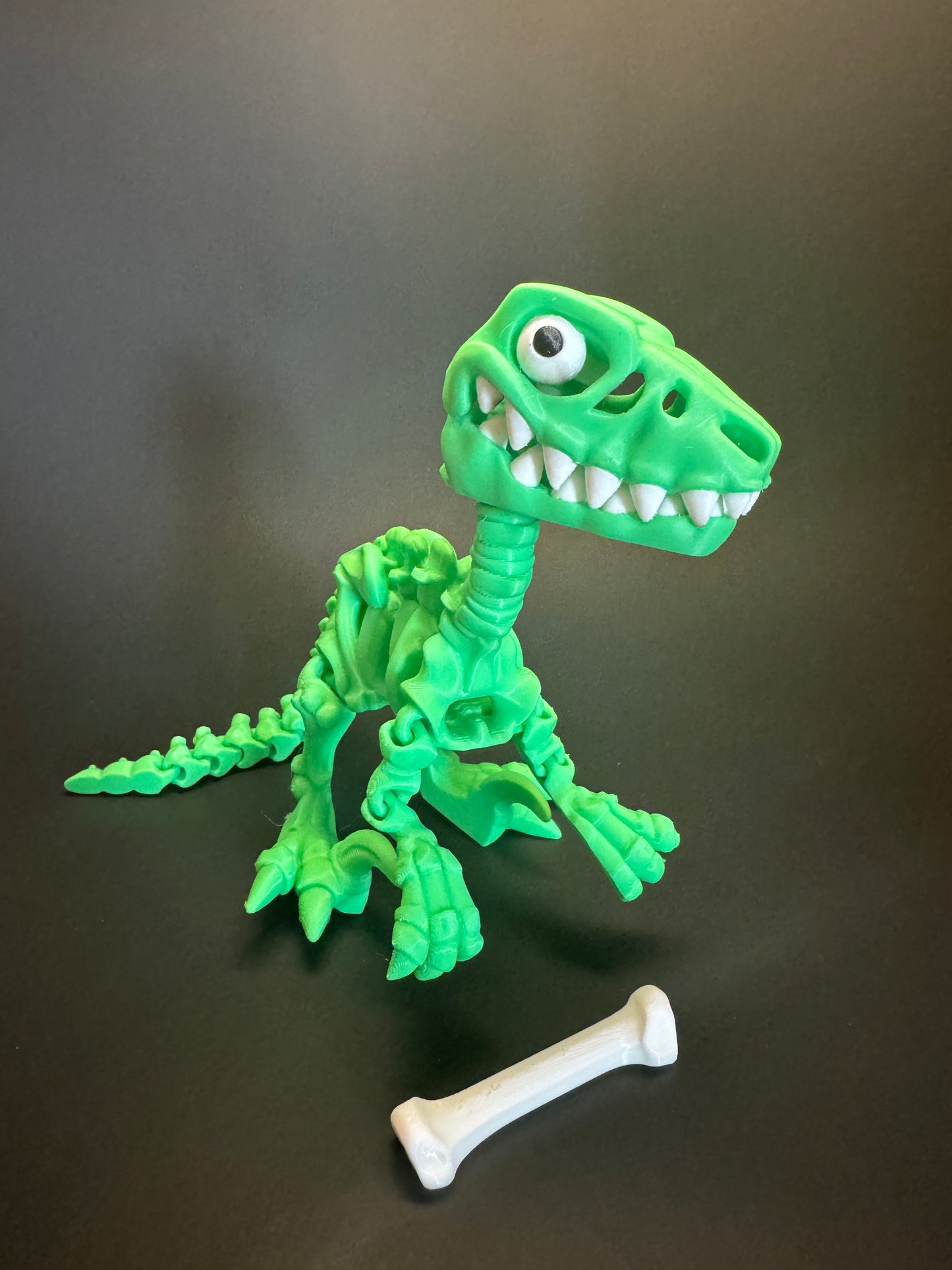 Rex the Bone Collector – 3D-Printed Flexi T-Rex Figurine