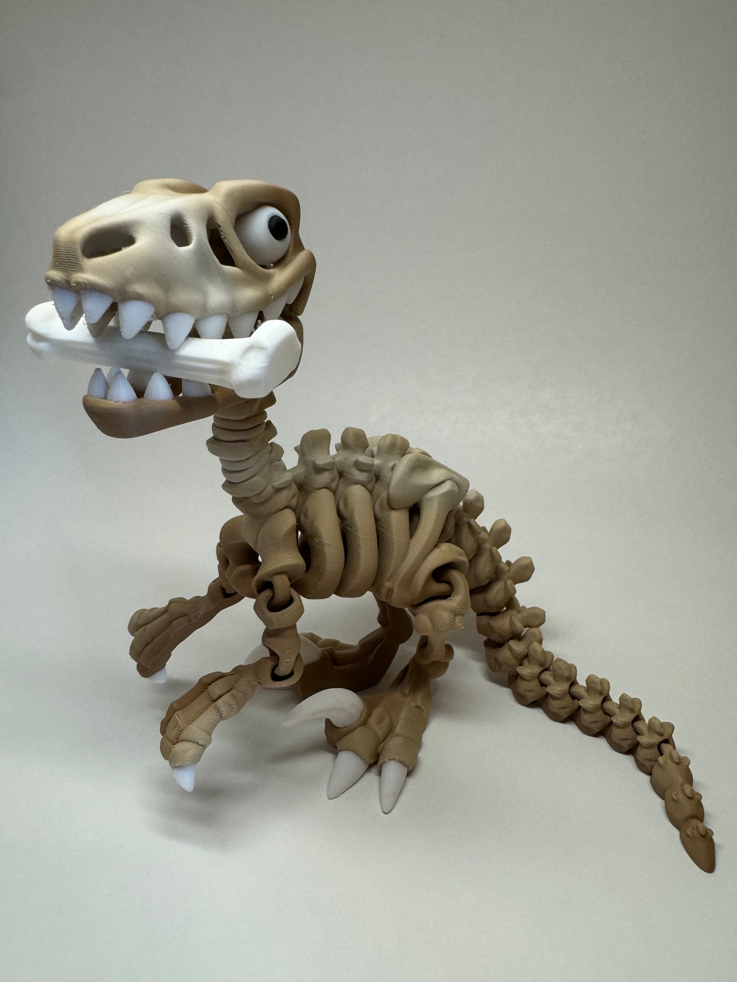 Rex the Bone Collector – 3D-Printed Flexi T-Rex Figurine