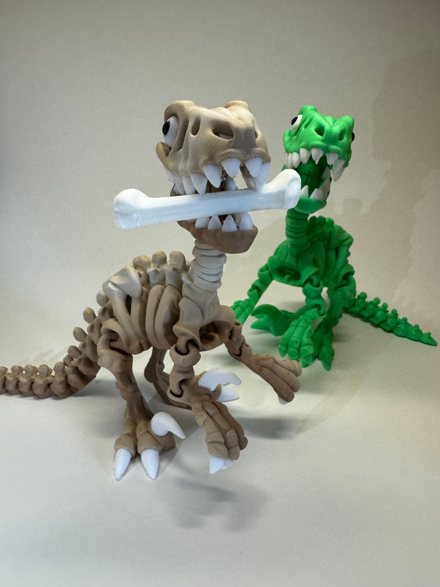 Rex the Bone Collector – 3D-Printed Flexi T-Rex Figurine