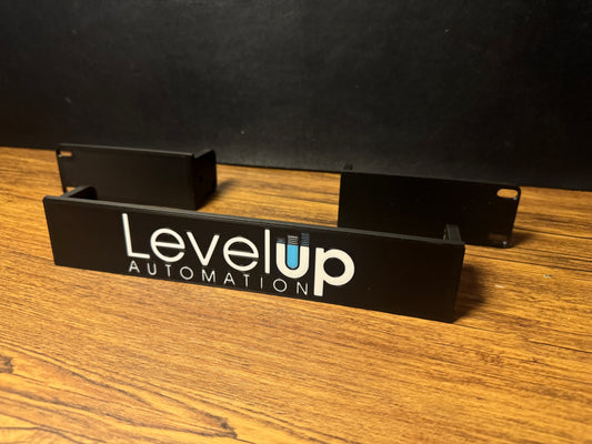 Custom 1U 19" Blank Rack Plate – Personalized Logo, 3D Printed
