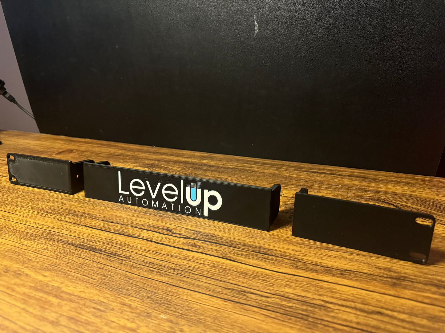 Custom 1U 19" Blank Rack Plate – Personalized Logo, 3D Printed
